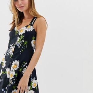 DAISY PRINT BUTTON UP ROMPER